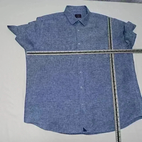 Untuckit 💯 Linen Short Sleeve button down shirt.Relaxed Fit Men's size XL - Picture 4 of 7